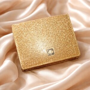 Kate Spade Smooth Gold Glitter Wallet